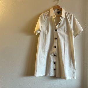 Who what wear. Button-up shirt dress. Cream. Size Small.